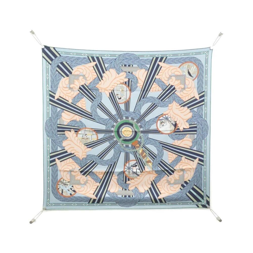 Hermes A LA LUMIERE DU FLAMBEAU Carre Double Face Scarf Muffler